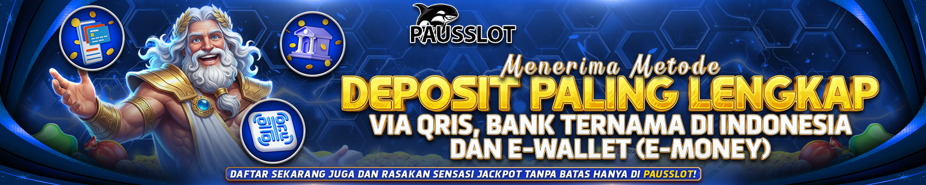 SLIDE BANNER PAUSSLOT SITUS GAME ONLINE MENERIMA METODE DEPOSIT PALING LENGKAP 2026